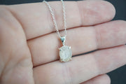 Kingdom 'Diamond' Sterling Silver Oval Pendant