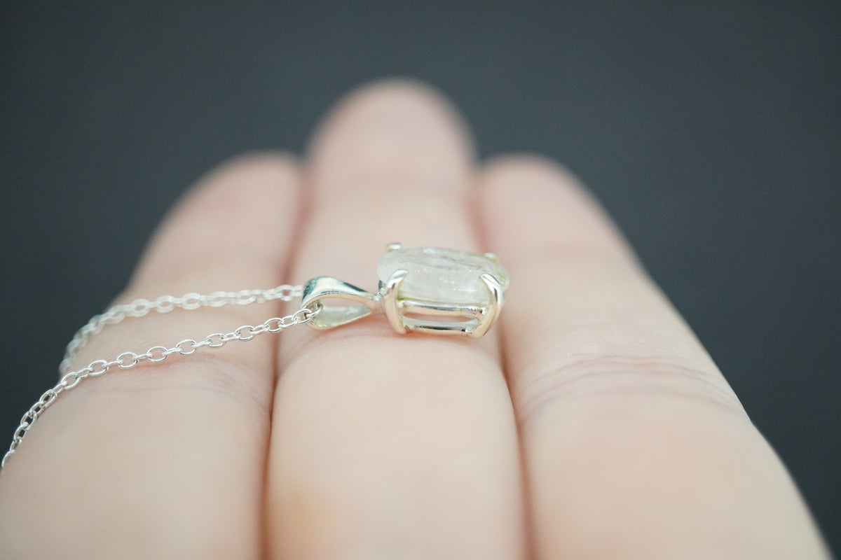 Kingdom 'Diamond' Sterling Silver Oval Pendant