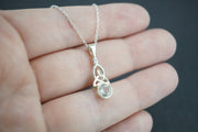 Kingdom 'Diamond' Sterling Silver Celtic Round Pendant