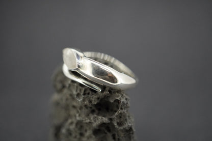Kingdom 'Diamond' Sterling Silver Snake Marquise Ring