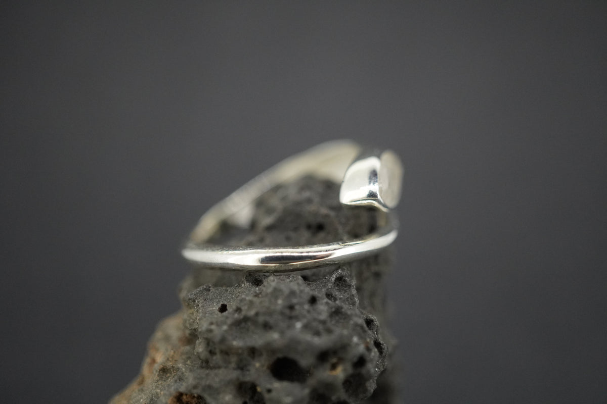 Kingdom 'Diamond' Sterling Silver Snake Marquise Ring