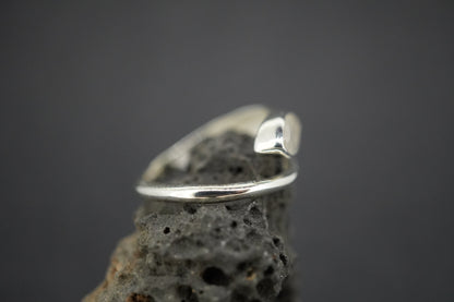 Kingdom 'Diamond' Sterling Silver Snake Marquise Ring
