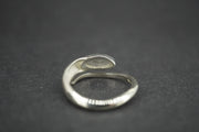 Kingdom 'Diamond' Sterling Silver Snake Marquise Ring