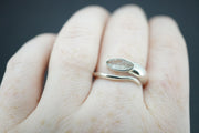 Kingdom 'Diamond' Sterling Silver Snake Marquise Ring