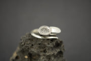 Kingdom 'Diamond' Sterling Silver Snake Oval Ring