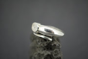 Kingdom 'Diamond' Sterling Silver Snake Oval Ring