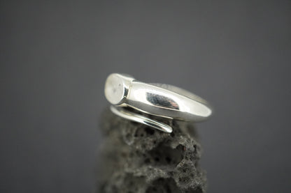 Kingdom 'Diamond' Sterling Silver Snake Oval Ring