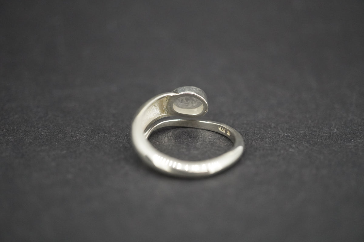 Kingdom 'Diamond' Sterling Silver Snake Oval Ring