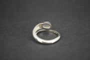 Kingdom 'Diamond' Sterling Silver Snake Oval Ring
