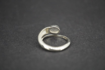 Kingdom 'Diamond' Sterling Silver Snake Oval Ring