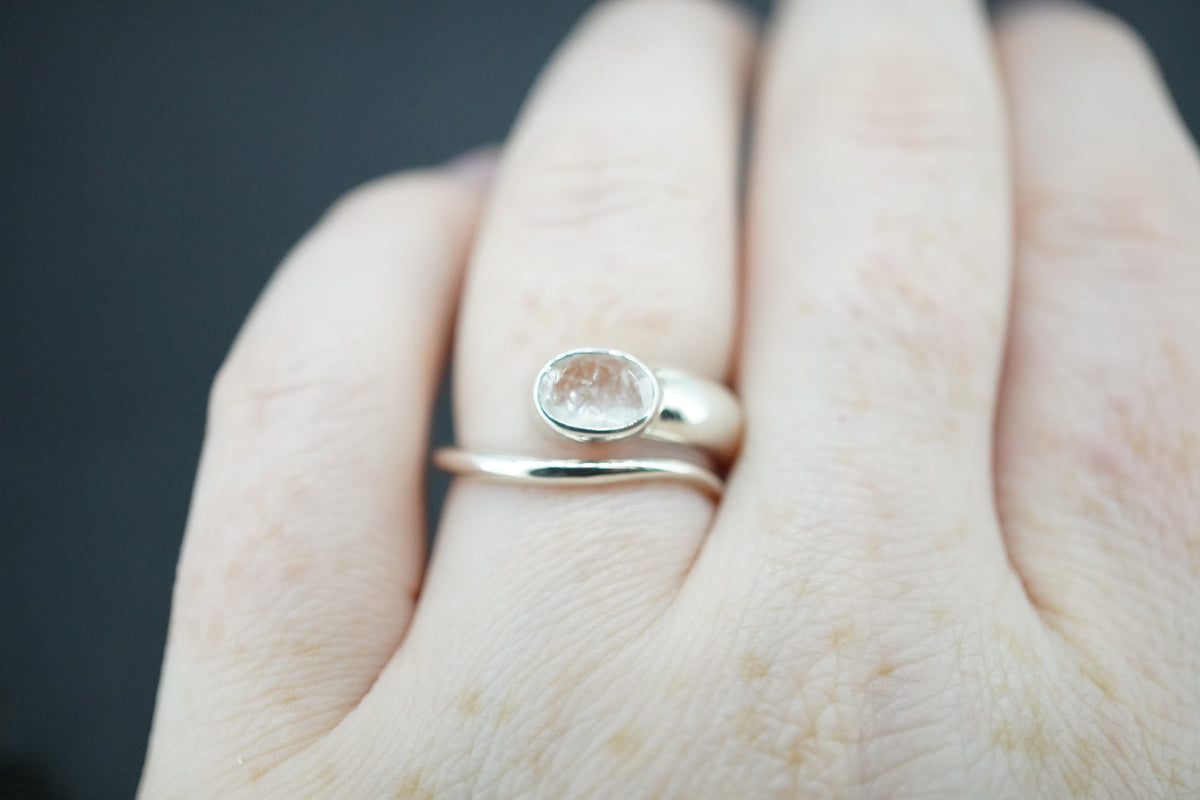 Kingdom 'Diamond' Sterling Silver Snake Oval Ring