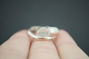 Kingdom 'Diamond' Sterling Silver Snake Oval Ring