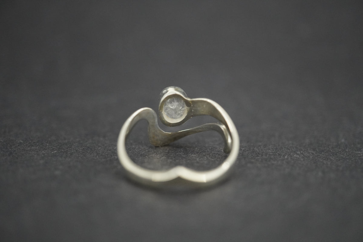 Kingdom 'Diamond' Sterling Silver Oval Wave Ring