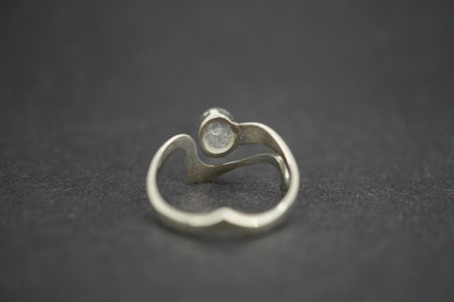 Kingdom 'Diamond' Sterling Silver Oval Wave Ring