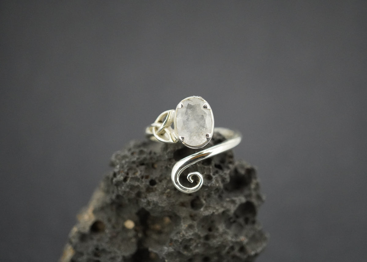 Kingdom 'Diamond' Sterling Silver Trinity Ring
