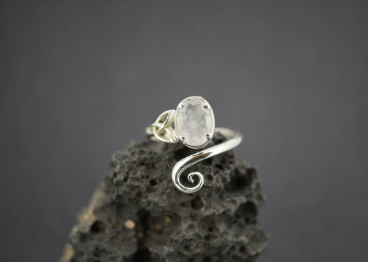 Kingdom 'Diamond' Sterling Silver Trinity Ring