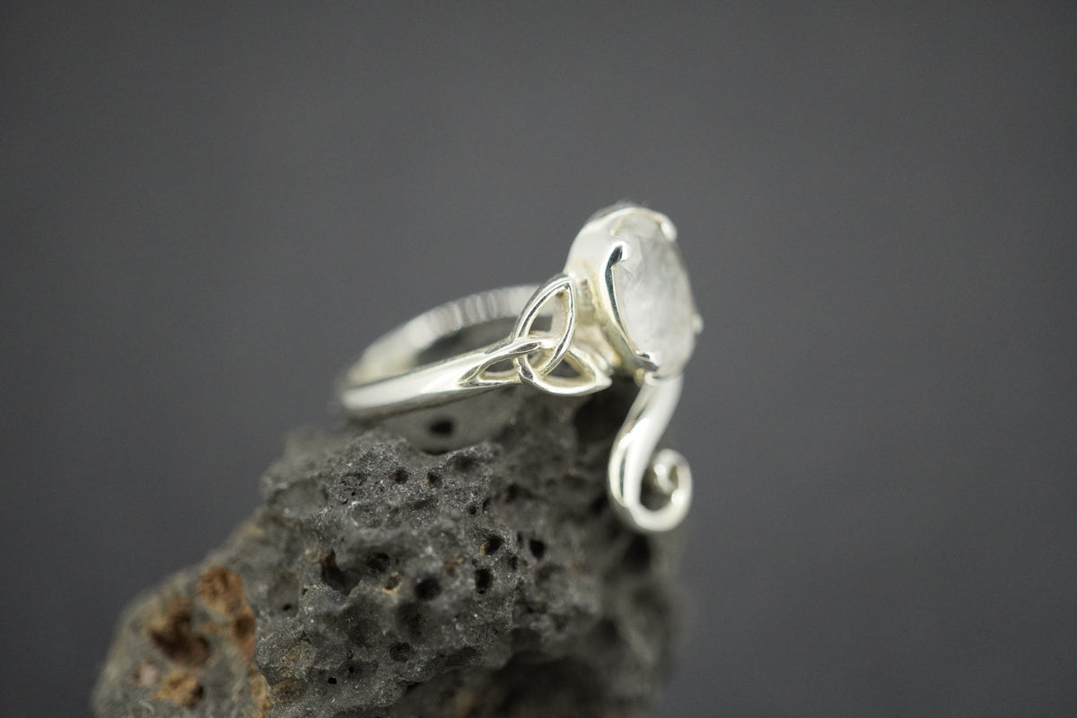 Kingdom 'Diamond' Sterling Silver Trinity Ring