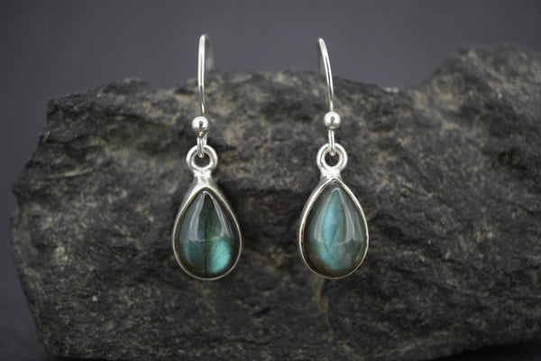 Labradorite Sterling Silver Drop Earrings