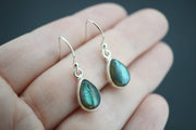 Labradorite Sterling Silver Drop Earrings