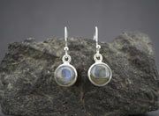 Labradorite Sterling Silver Round Drop Earrings