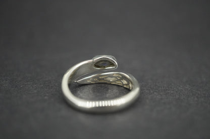Labradorite Sterling Silver Marquise Wrap Ring