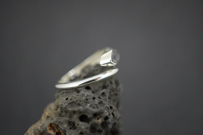 Labradorite Sterling Silver Marquise Snake Ring