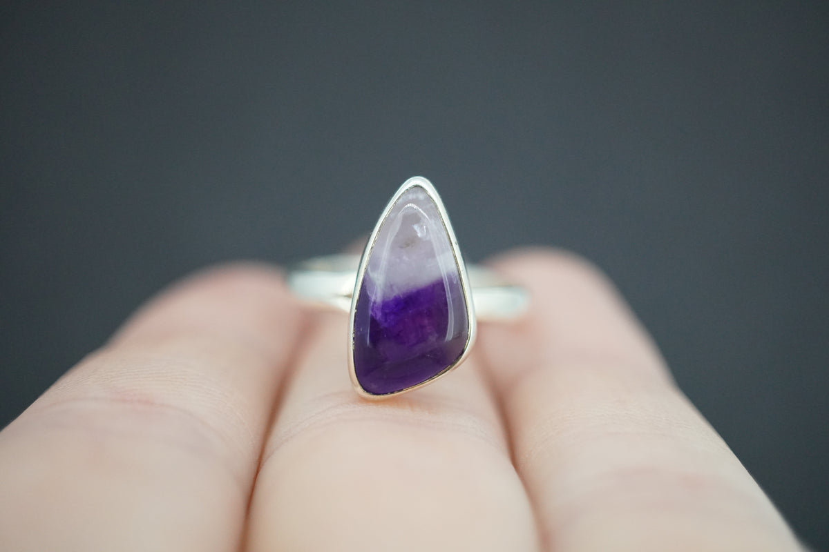 Amethyst Sterling Silver Solitaire Ring