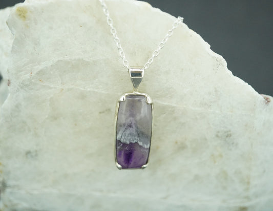 Amethyst Sterling Silver Medium Pendant