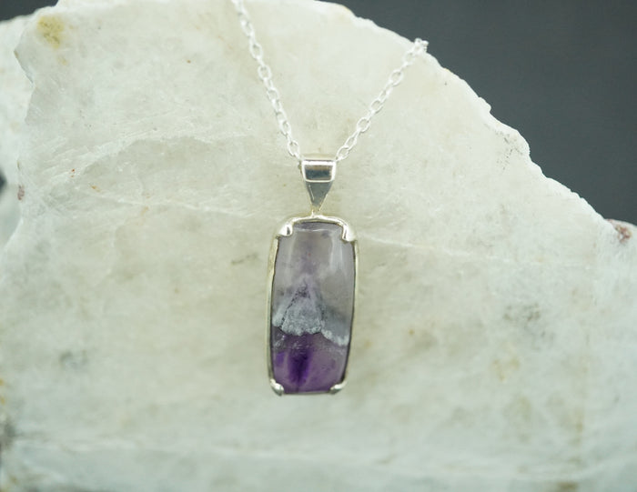 Amethyst Sterling Silver Medium Pendant