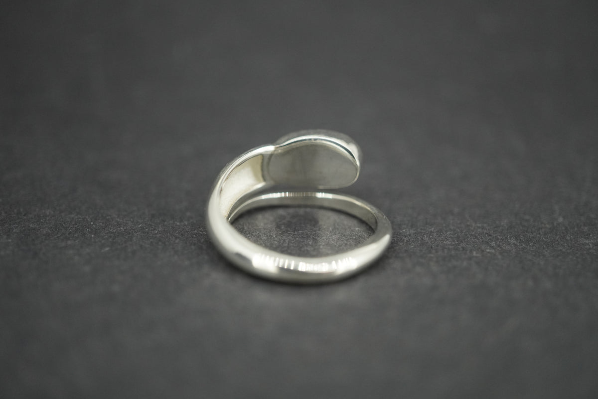 Amber Sterling Silver Snake Ring