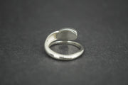 Amber Sterling Silver Snake Ring