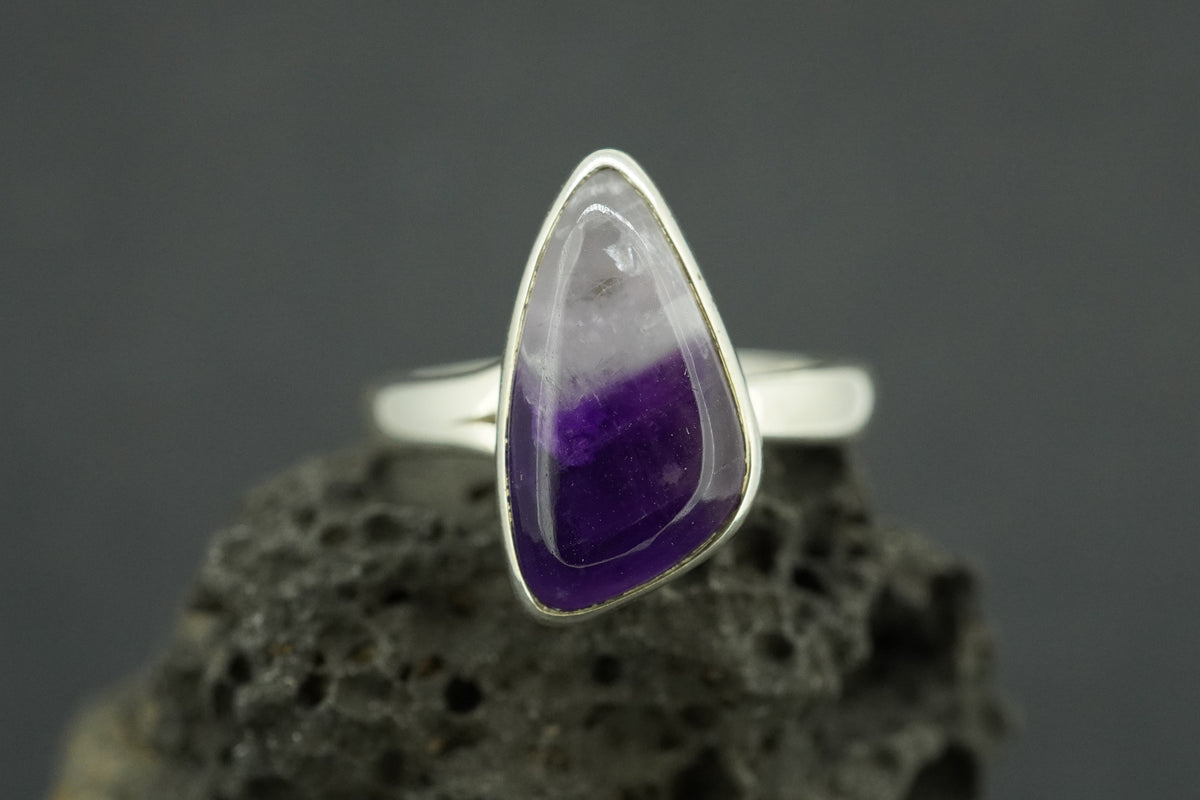 Amethyst Sterling Silver Solitaire Ring