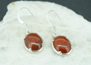 Campsie Fells Jasper Sterling Silver Medium Oval Earrings