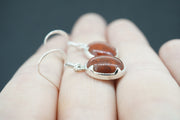 Campsie Fells Jasper Sterling Silver Medium Oval Earrings