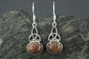 Arthurs Seat Sterling Silver Oval Celtic Earrings
