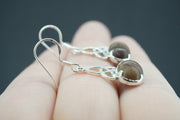 Arthurs Seat Sterling Silver Oval Celtic Earrings