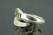 Moldavite Sterling Silver Wrap Ring