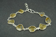 Citrine Sterling Silver Bracelet