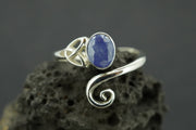 Madagascan Sapphire Sterling Silver Trinity Ring