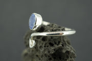 Madagascan Sapphire Sterling Silver Trinity Ring