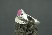 Vietnamese Ruby Sterling Silver Wrap Ring