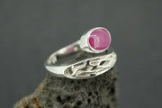 Vietnamese Ruby Sterling Silver Wrap Ring