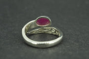 Vietnamese Ruby Sterling Silver Wrap Ring