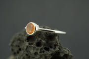 Scottish Carnelian Sterling Silver Petite Ring
