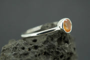 Scottish Carnelian Sterling Silver Petite Ring