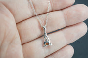 Scottish Carnelian Sterling Silver Celtic Pendant