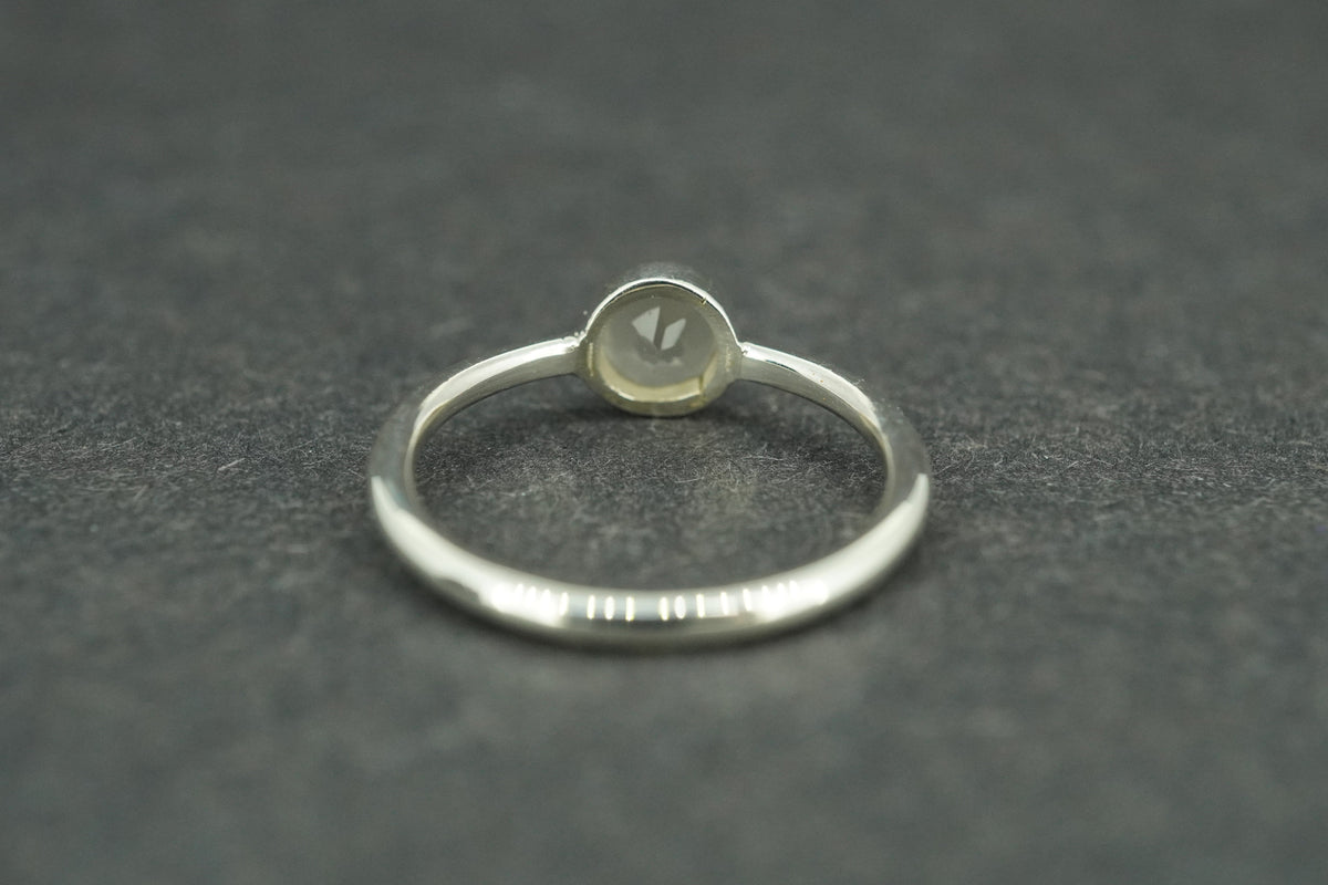 Scottish Chalcedony Sterling Silver Petite Ring