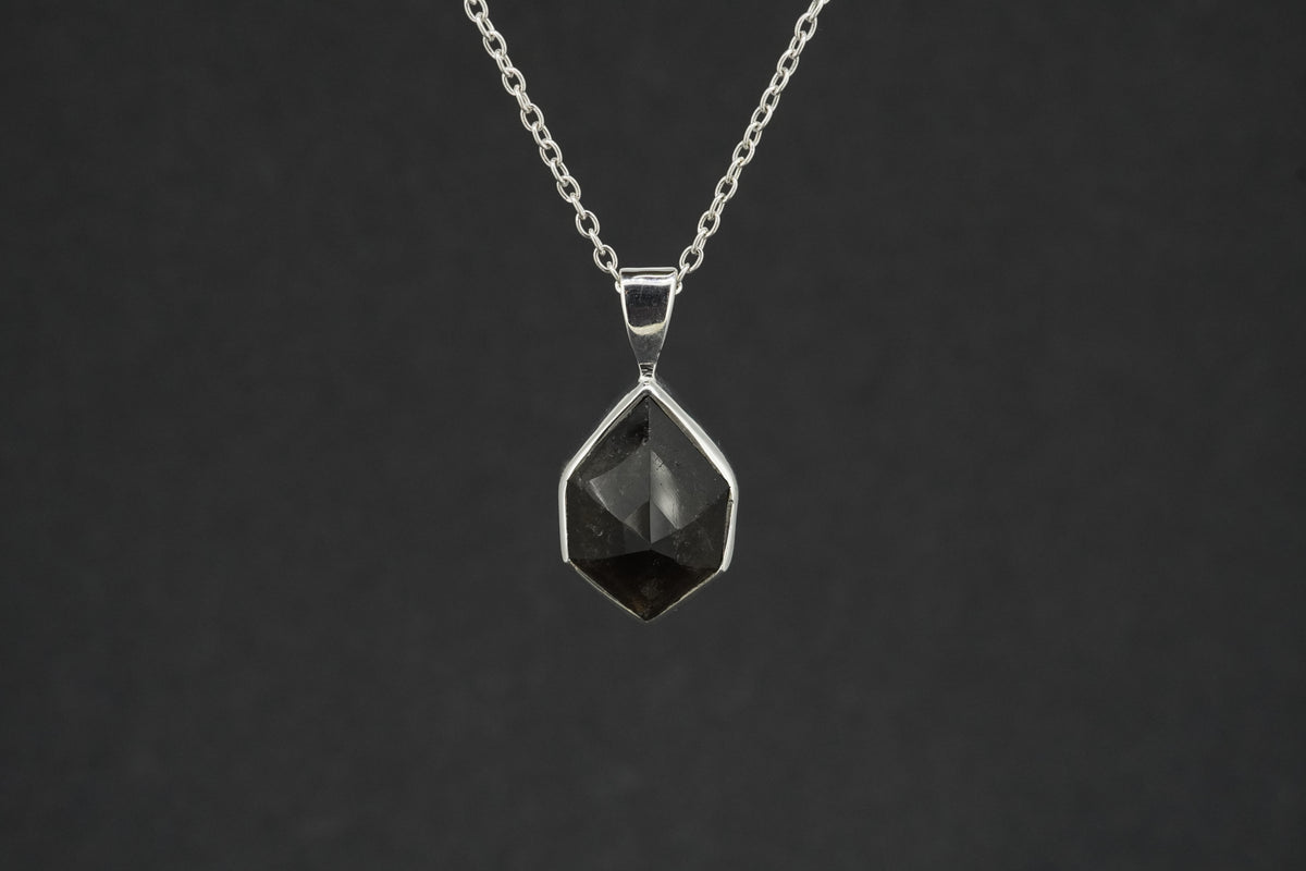 Cairngorm Quartz Sterling Silver Small Pendant