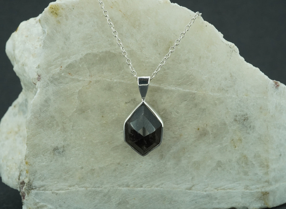 Cairngorm Quartz Sterling Silver Small Pendant