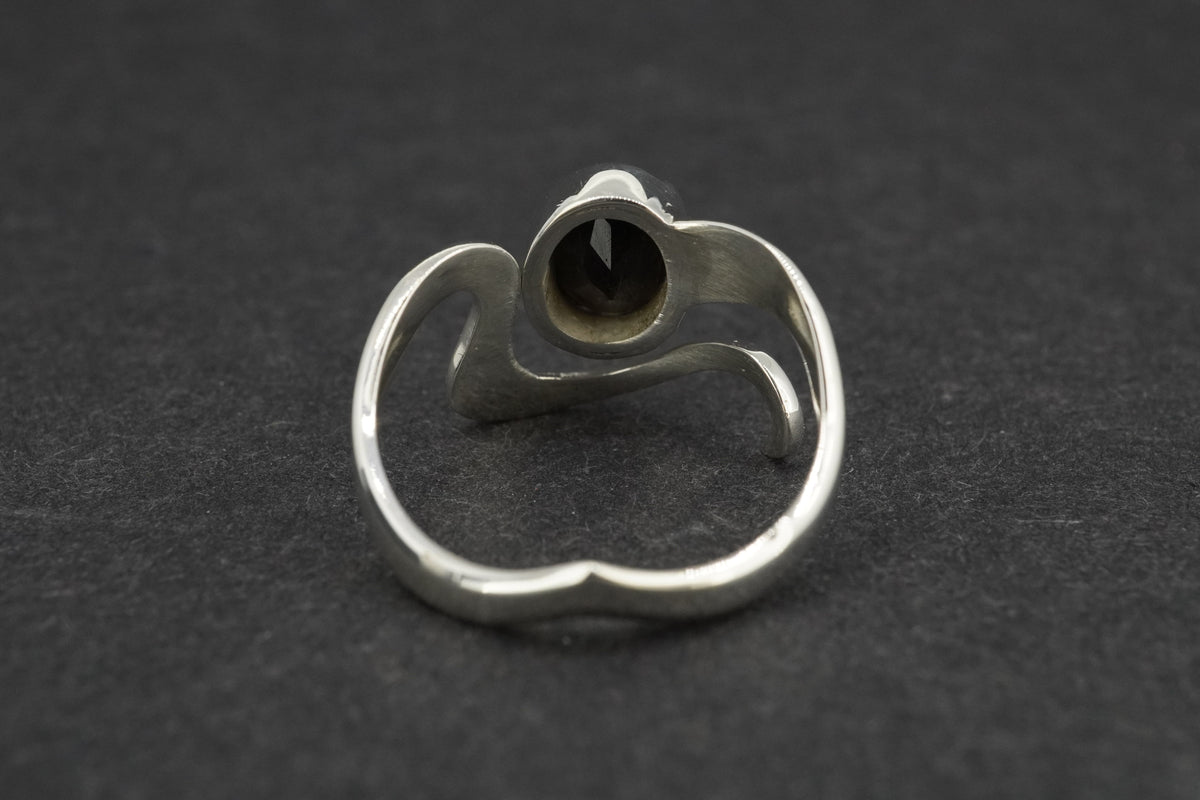 Cairngorm Quartz Sterling Silver Wave Ring